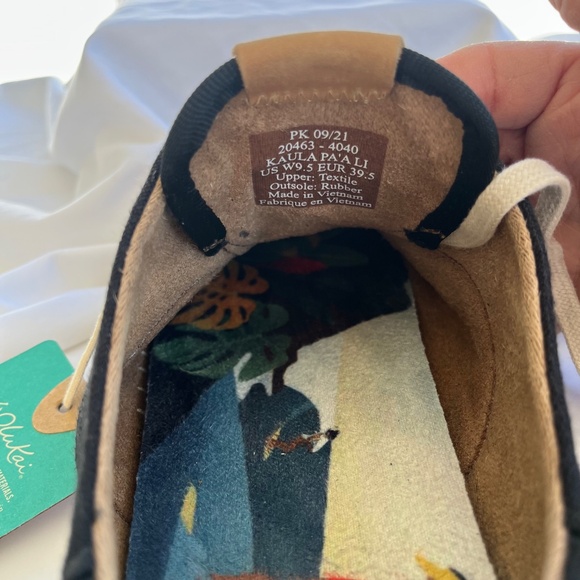 Olukai Kaula Pa’a Li Espadrille NWT Black Canvas Lace-Up Flats Sneakers Size 9.5 - Picture 8 of 10